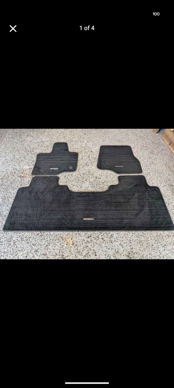 2022 Genuine Ford F150 Platinum Factory Carpet Floor Mats - Full 3-Piece Set